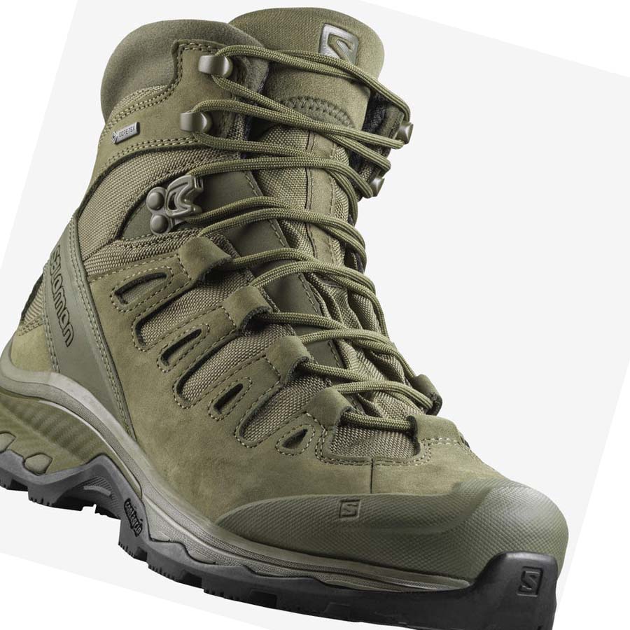 Salomon QUEST 4D GORE-TEX FORCES 2 EN Csizma Férfi Olivazöld | HU 2257YXF